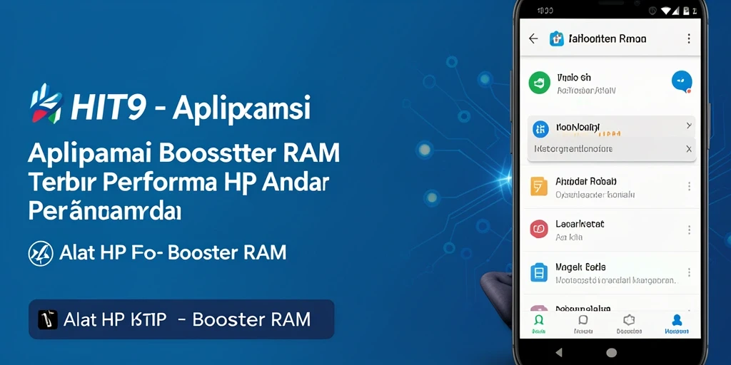Tampilan antarmuka pengguna HIT9 untuk optimalisasi RAM.