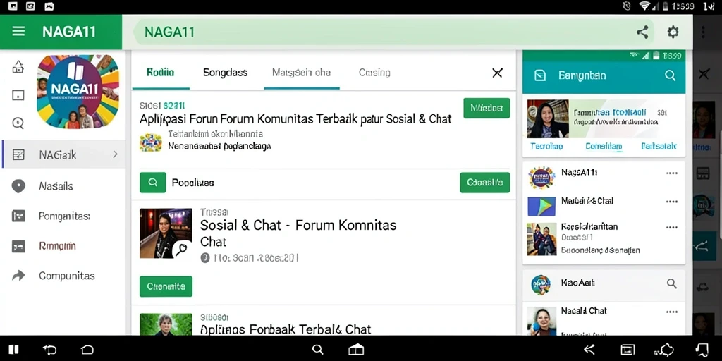 Antarmuka NAGA11 yang sederhana dan fungsional untuk diskusi komunitas.