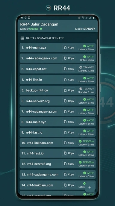 Tampilan link alternatif rr44