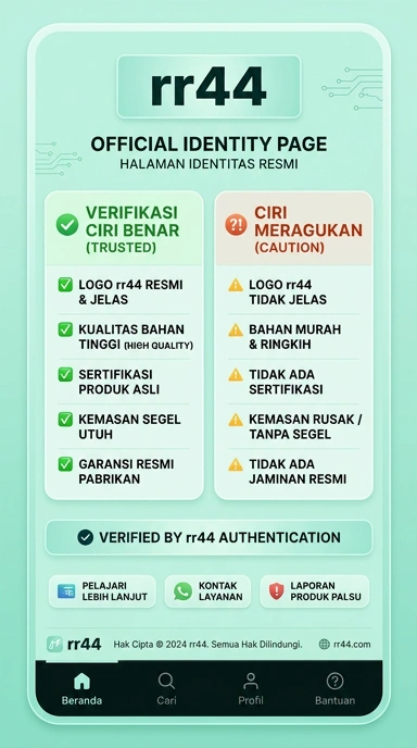Tampilan kanal resmi rr44